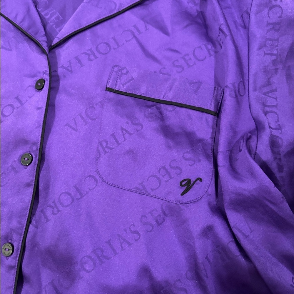 Victorias Secret Purple 2 Piece PJ Set Size Medium - Picture 16 of 16